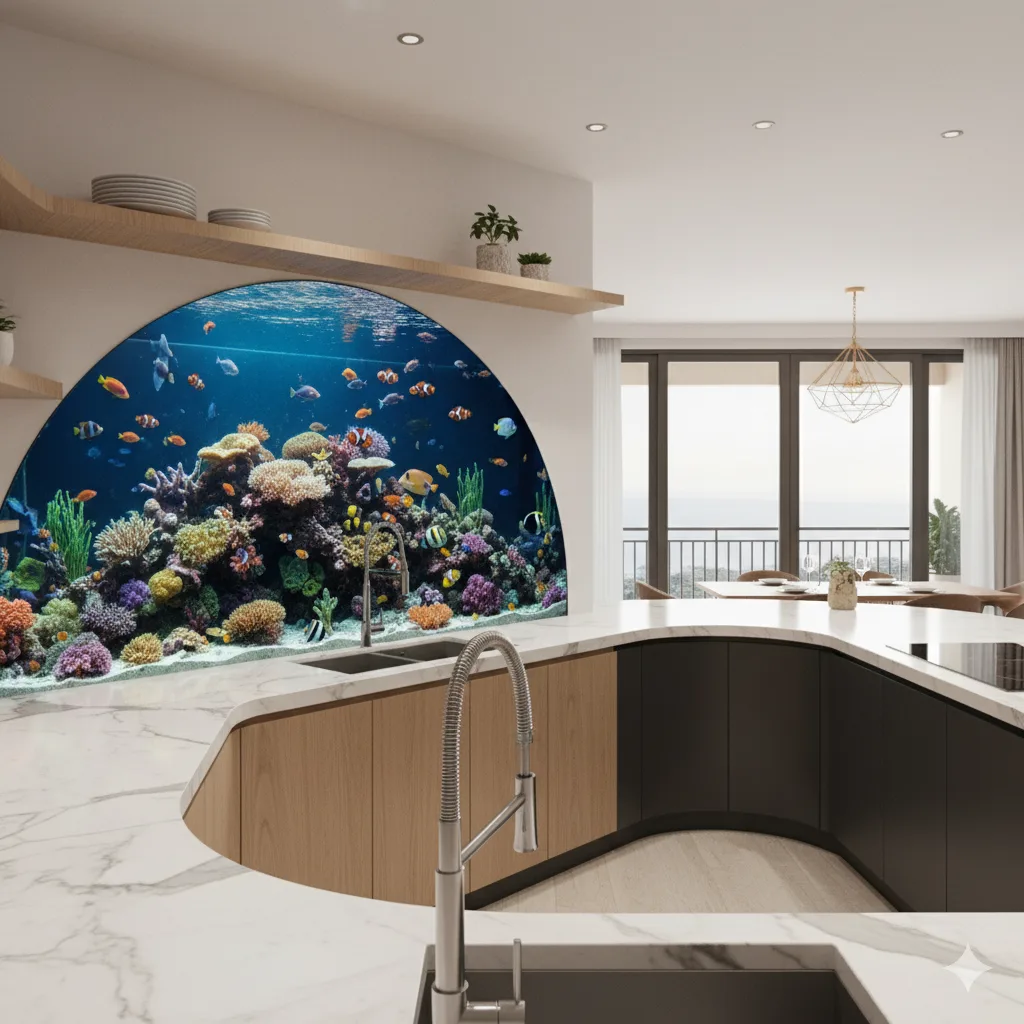 Transform Your Aquarium with Stunning Backsplash Designs – Ideas and Tips for a Unique Underwater Look