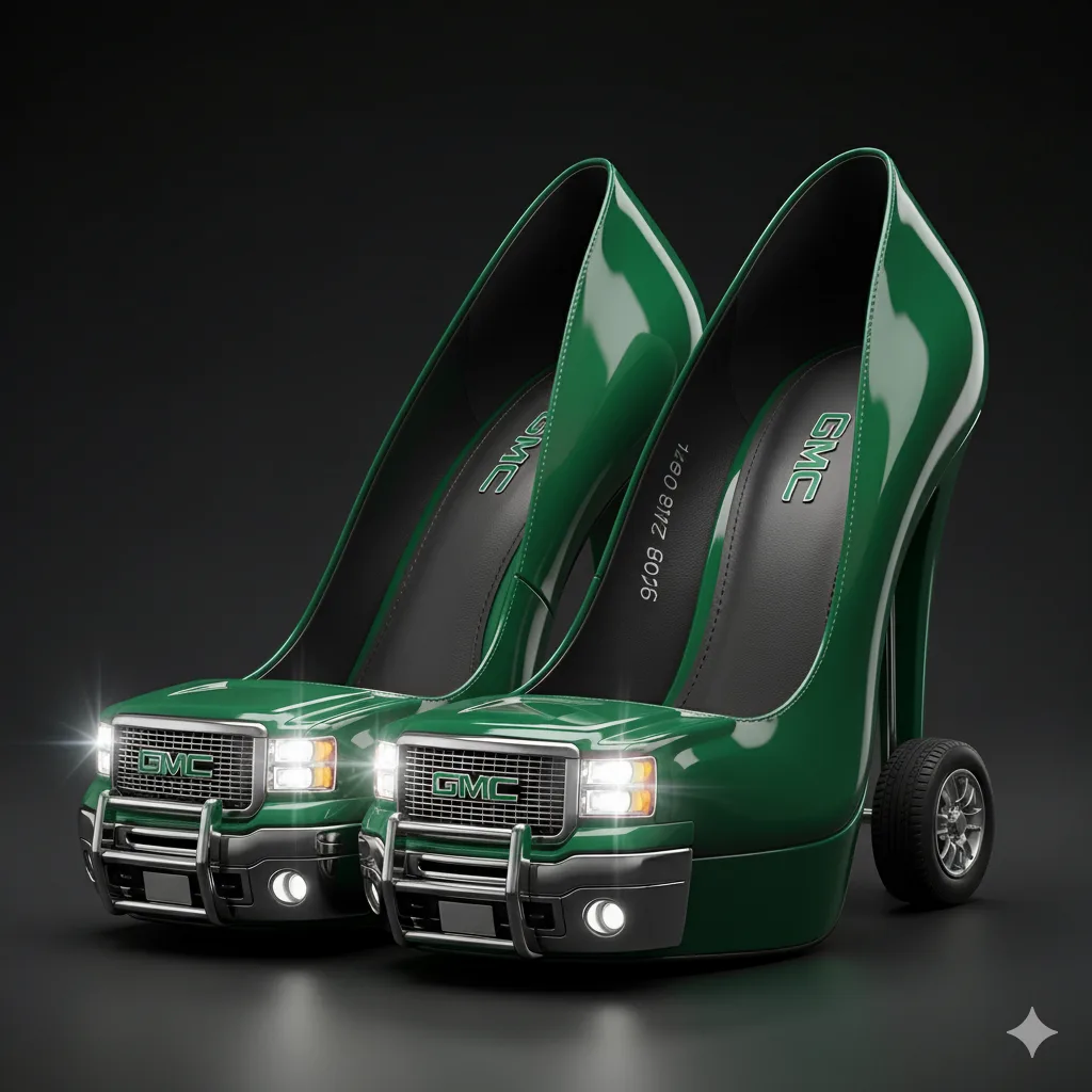 The Intriguing Concept of GMC Sierra Inspired Heels - Merging Automotive Power and Fashion