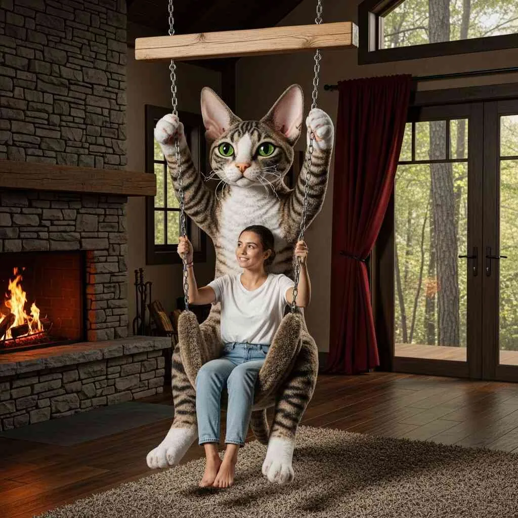 Origin and Inspiration Behind Giant Cat Swings