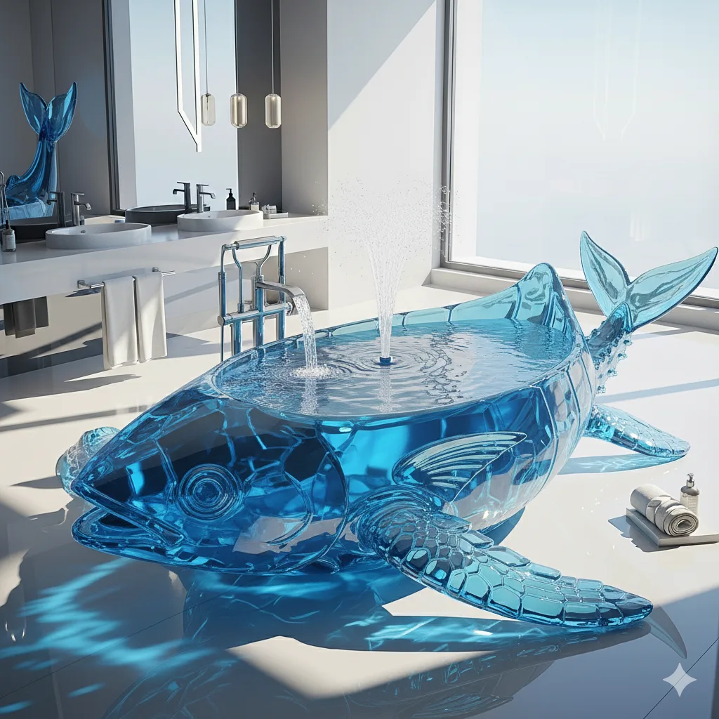 Dive Into Elegance: Exploring the Enchanting World of Glass Sea Creature Bathtubs