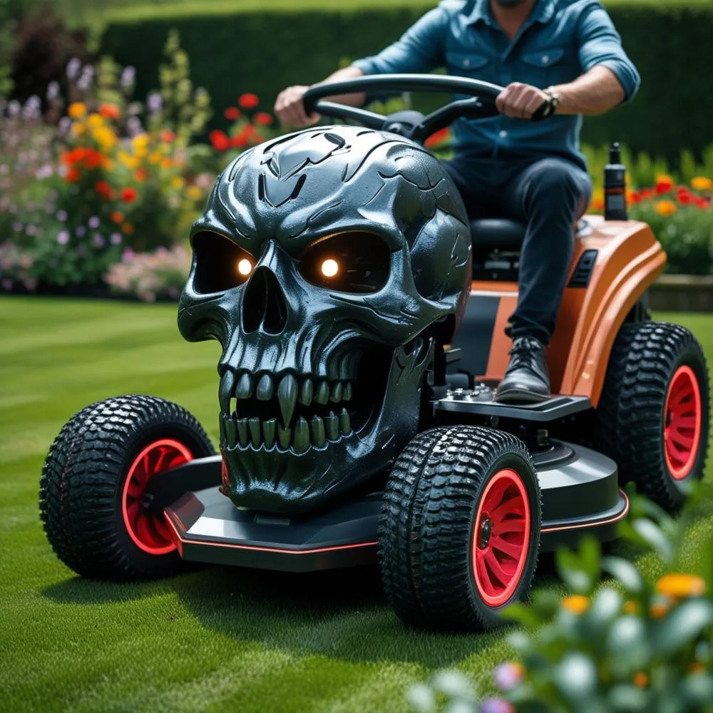 Technological Innovations in Skull Lawn Mowers
