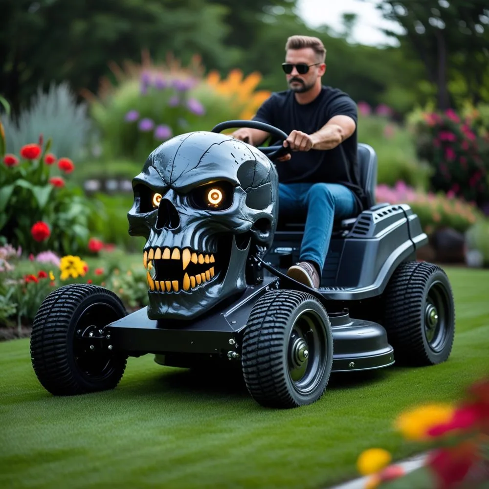 Starting and Operating Your Skull Lawn Mower