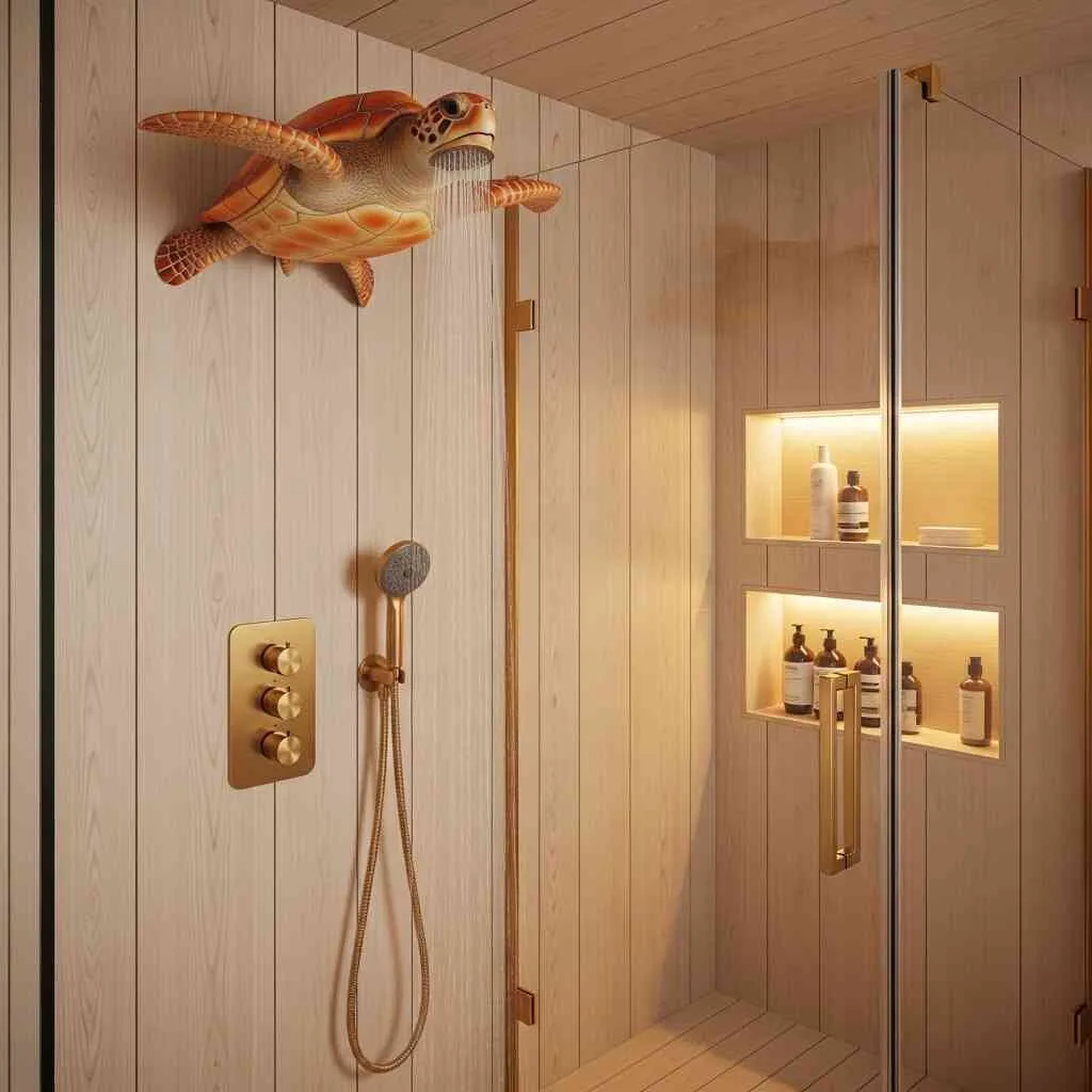 Turtle Shower Heads in Different Contexts