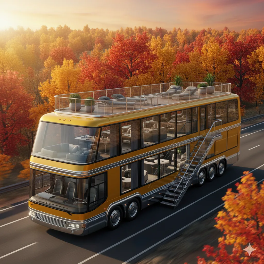 Discover the Wonders of a 3-Storey RV - The Ultimate Travel Home on Wheels