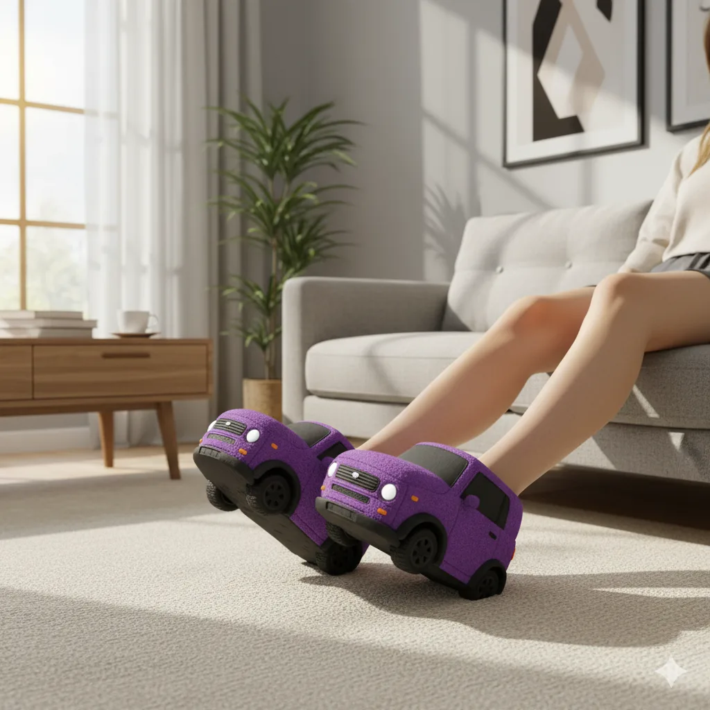The Design and Material Appeal of Sports Car Slippers
