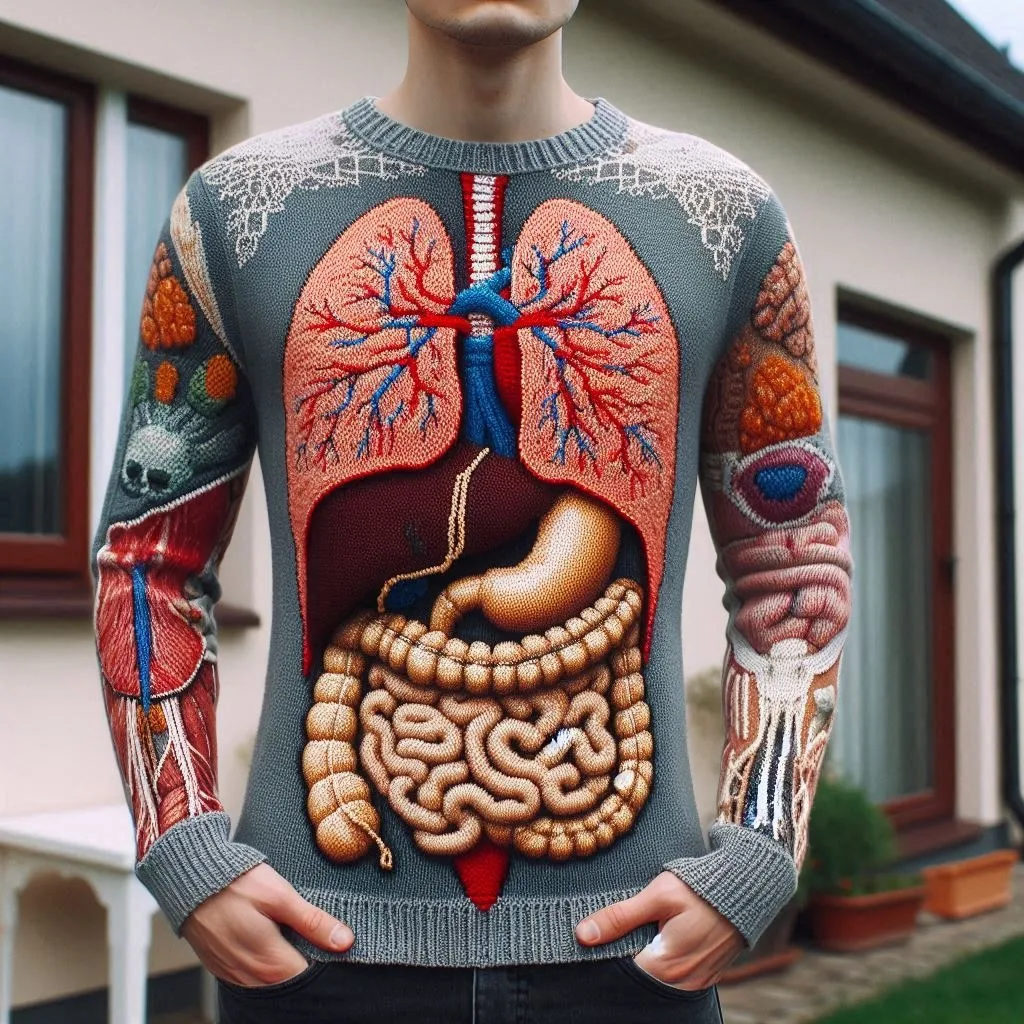 Discover the Fascinating World of Human Anatomy Sweaters - Merging Science and Style in Unique Fashion Statements