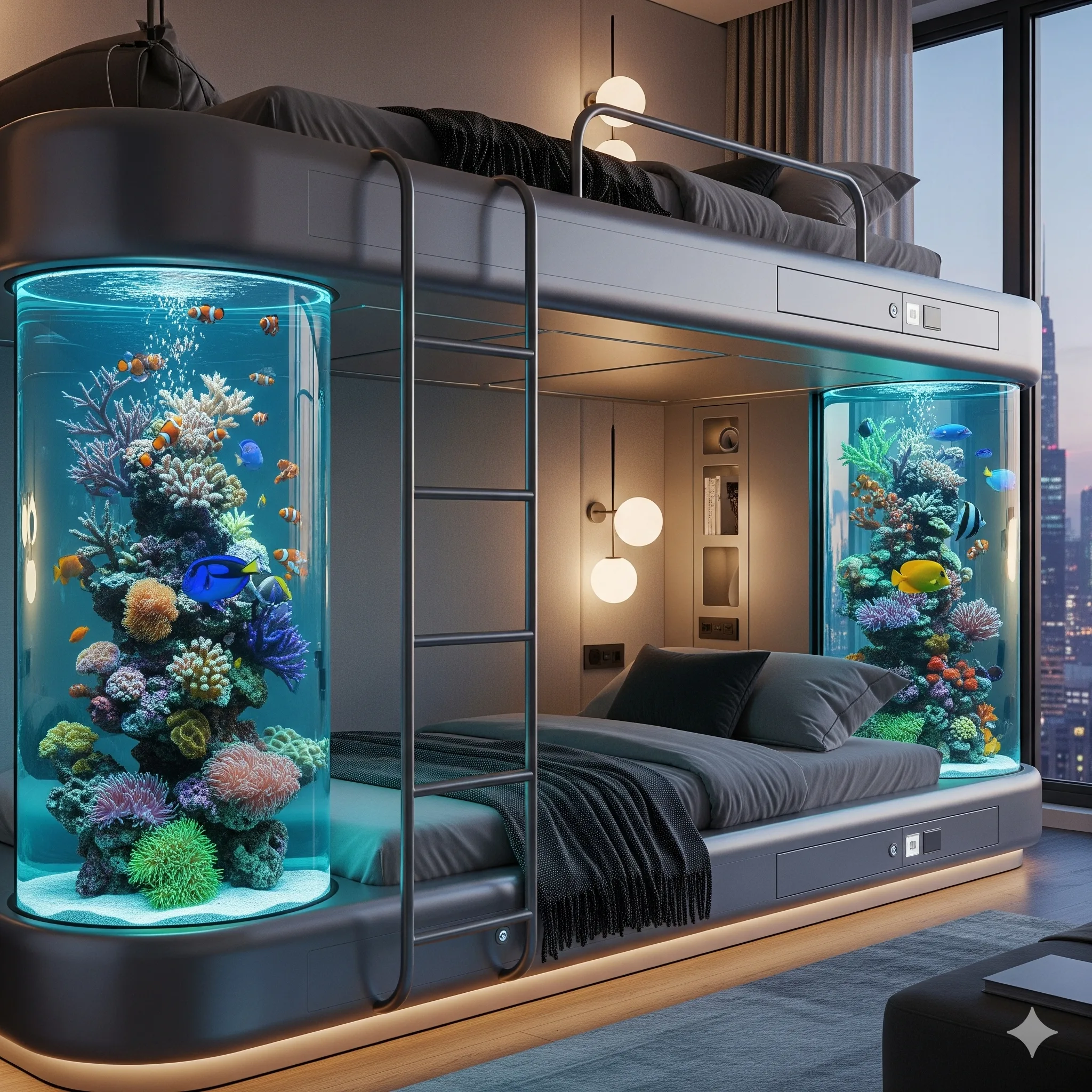 The Allure of Aquarium Bunk Beds — Combining Fun and Functionality