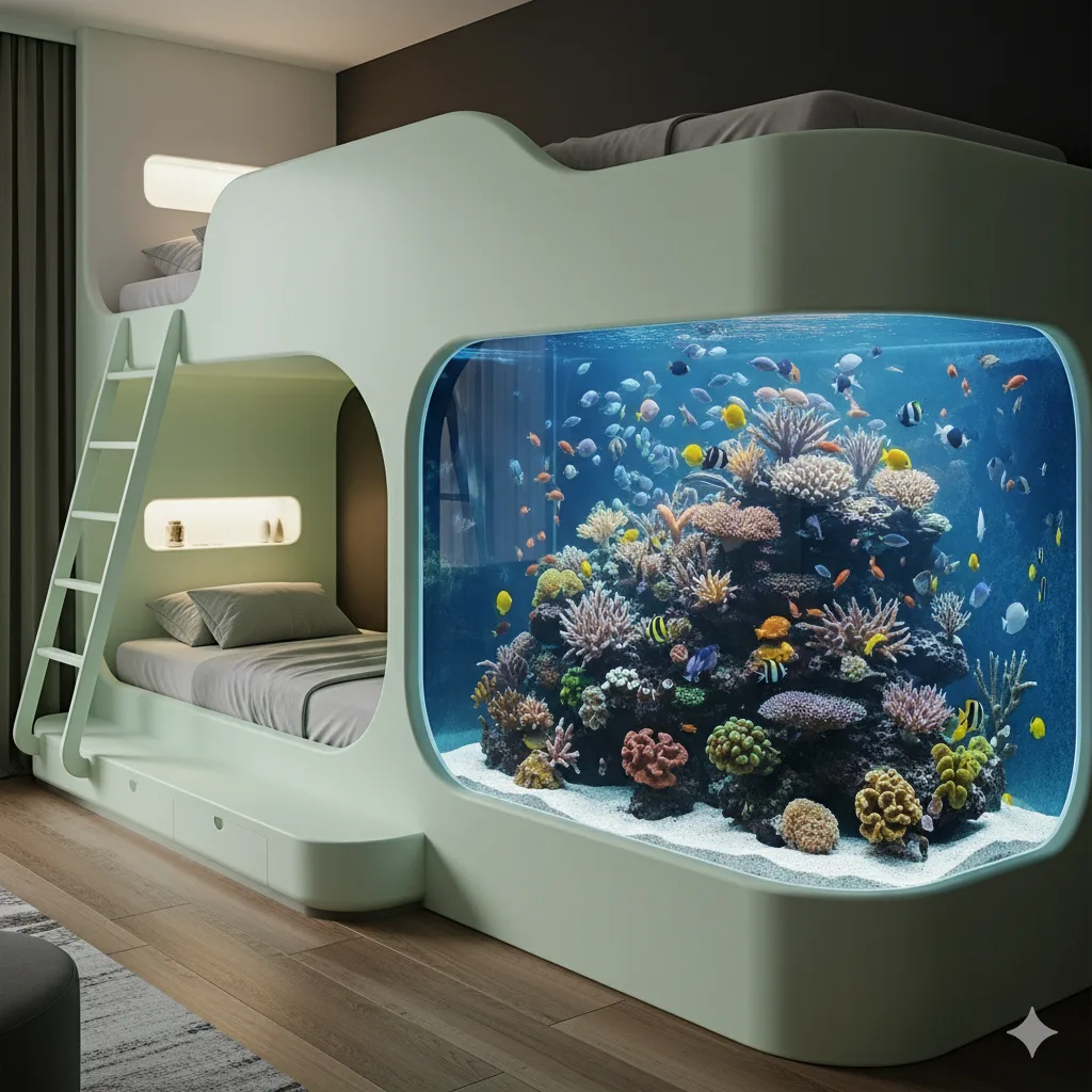 Dive into Unique Comfort: Exploring the Magic of Aquarium Bunk Beds for Kids and Spaces