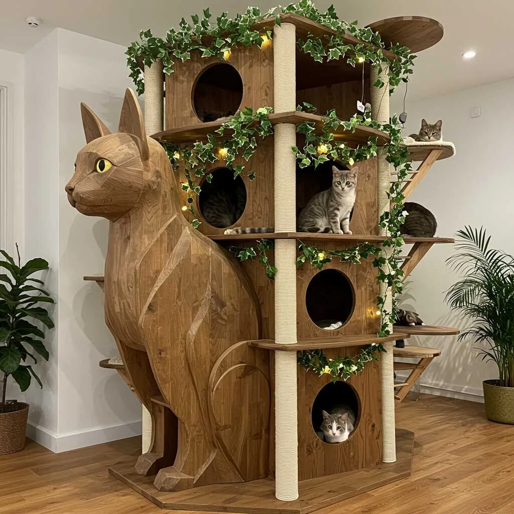 The Concept and Design of a Cat Shaped Cat Playground