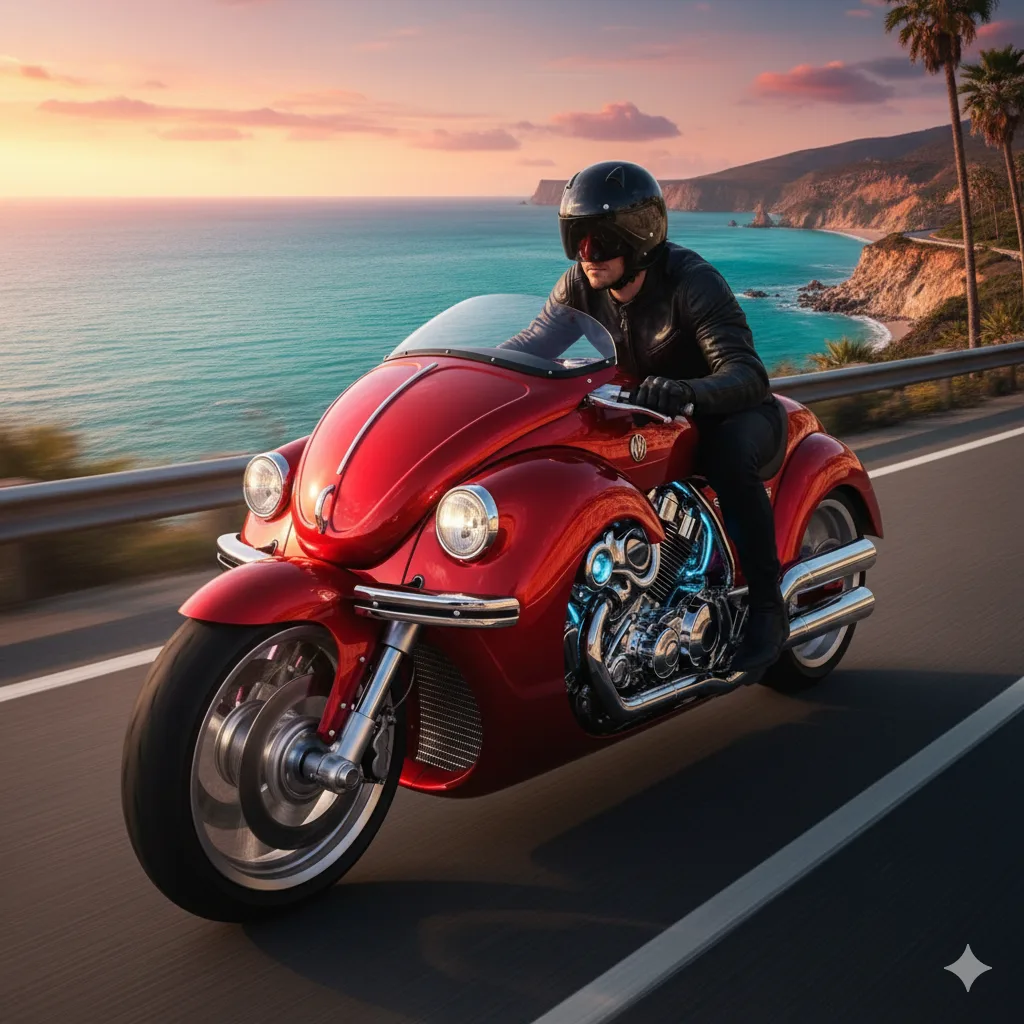 Rediscovering Nostalgia: The Charm of the Classic VW Beetle Motorcycle