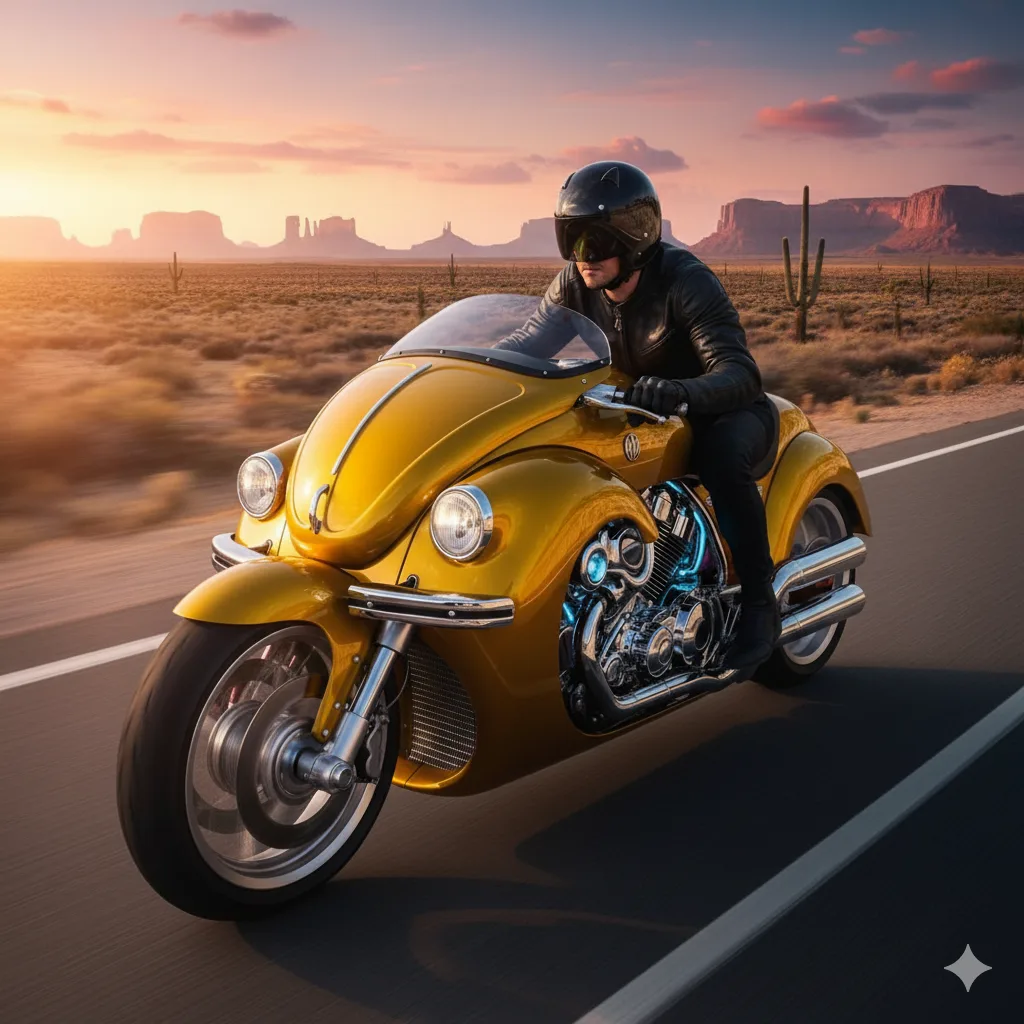 The Unique Design and Functionality of the Classic VW Beetle Motorcycle