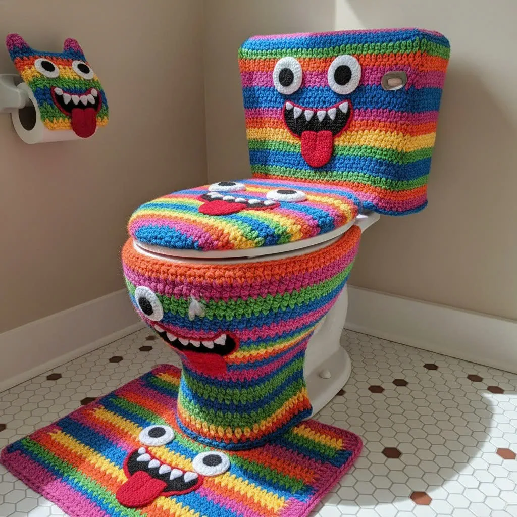 Transforming Bathroom Spaces with Beautifully Crafted Crochet Toilet Covers
