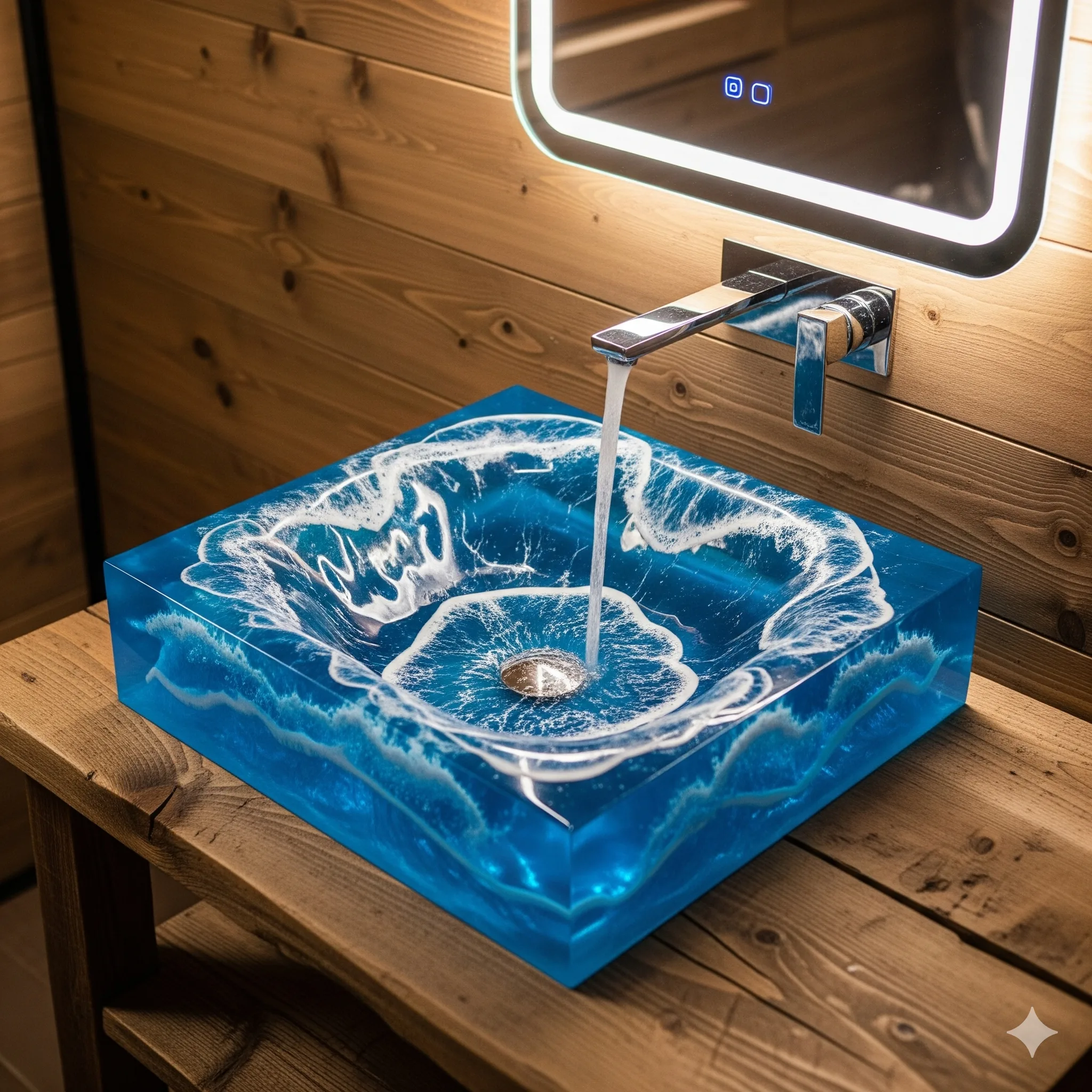 Exploring the Craft of Epoxy Ocean Wave Sinks