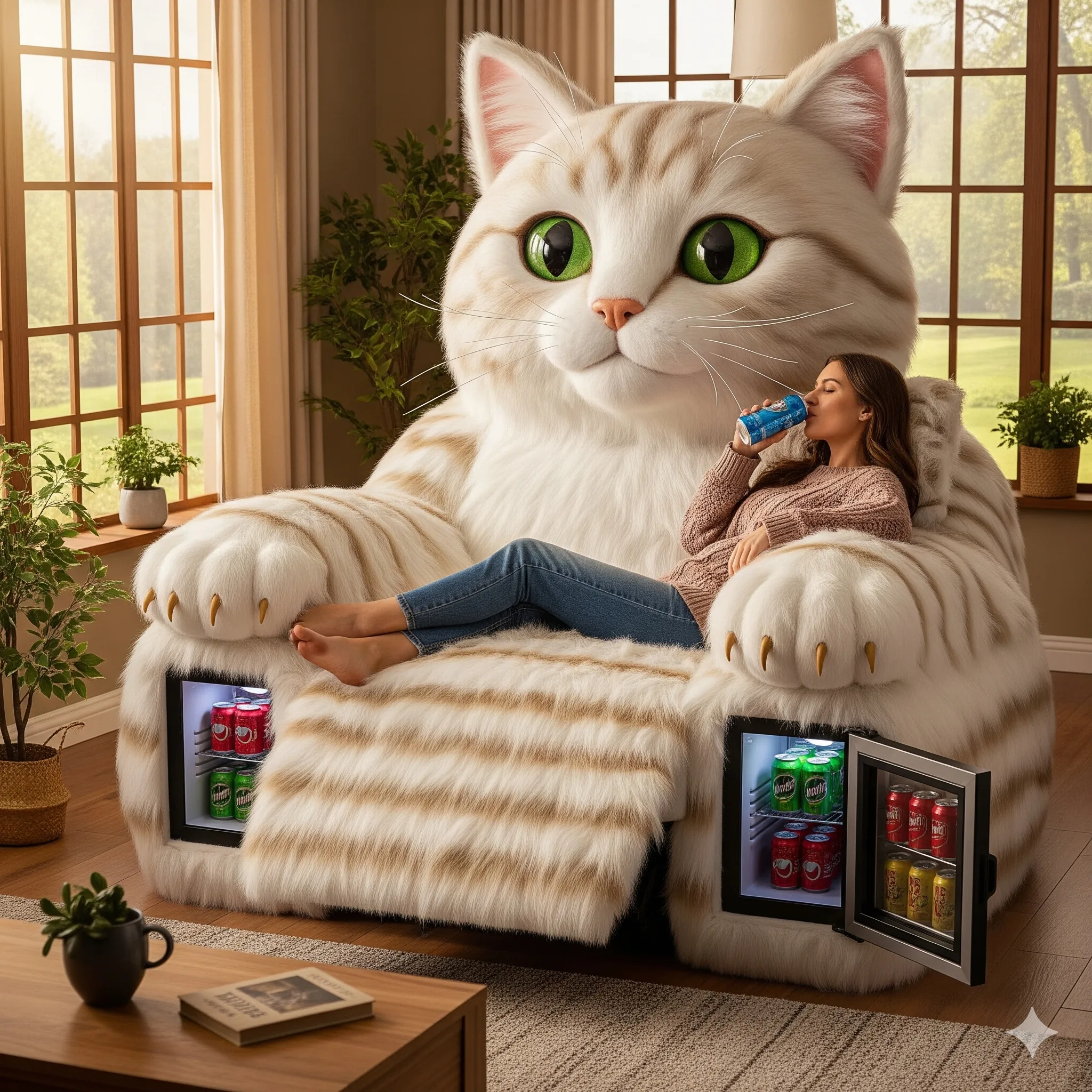 How to Best Utilize Giant Cat Recliners with Mini Fridges