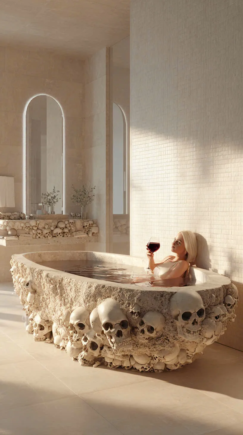 Understanding the Enchantment of the Skull Inspired Bathtub