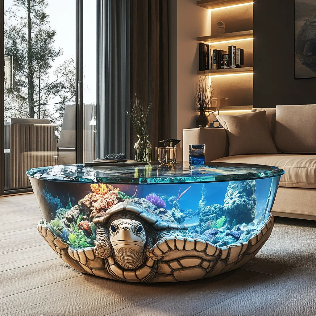 Understanding Turtle Aquarium Coffee Tables: A Fusion of Art and Function