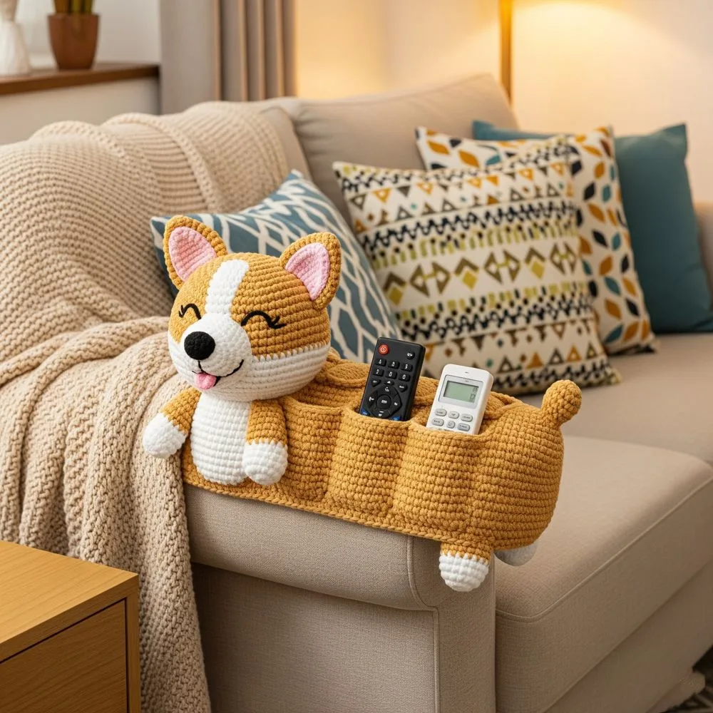 Transform Your Living Room with a Handmade Dog Sofa Organizer - Style, Functionality, and Comfort in One