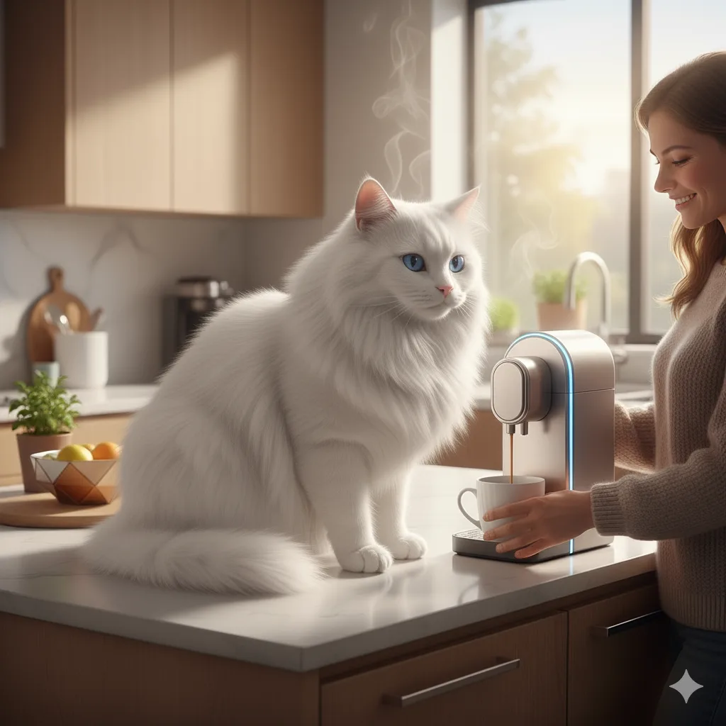 Examples of Using Robotic Cat Coffee Makers in Daily Life