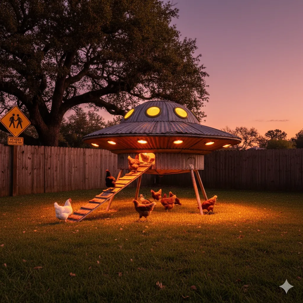 How to Use Your UFO Shaped Chicken Coop Effectively