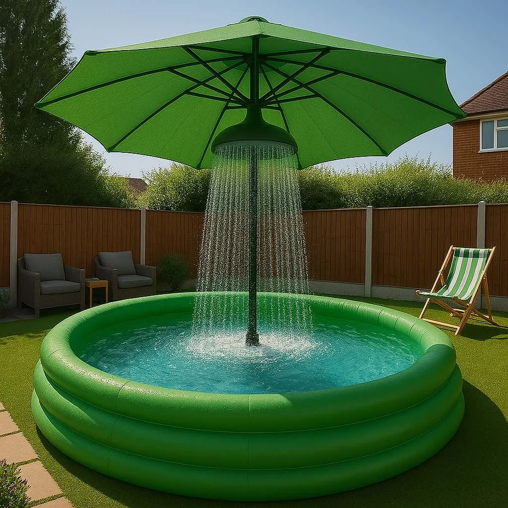 Transform Your Bathroom Experience with the Innovative Umbrella Shower Pool