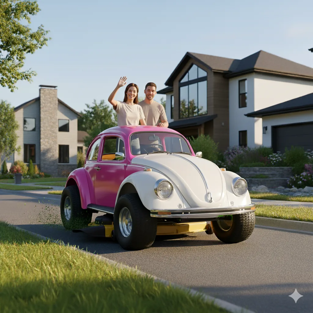 Revolutionizing Lawn Care: The Surprising Benefits of VW Beetle Riding Mowers