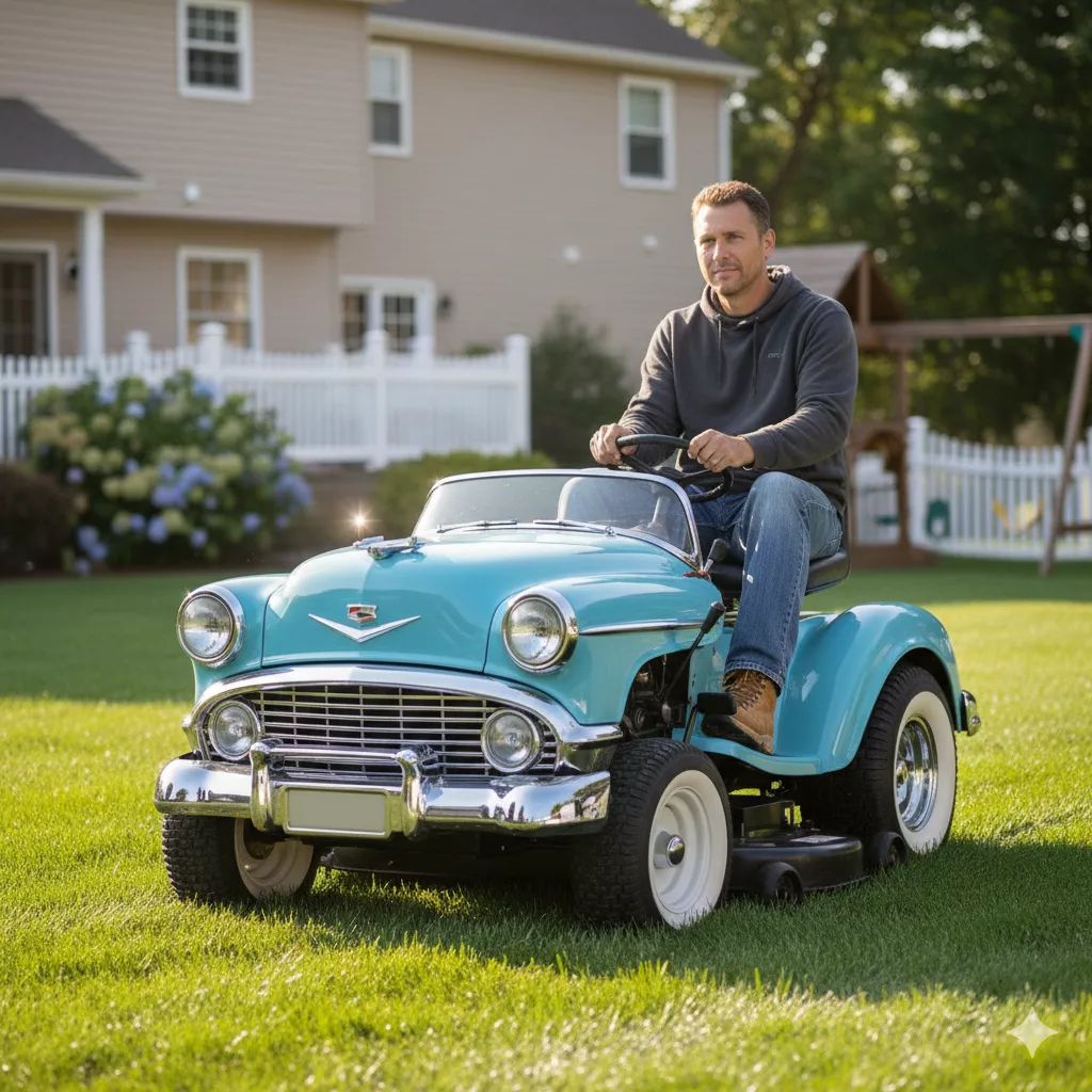 The Ultimate Guide to Classic Car Riding Lawn Mowers - Merging Retro Style with Modern Utility