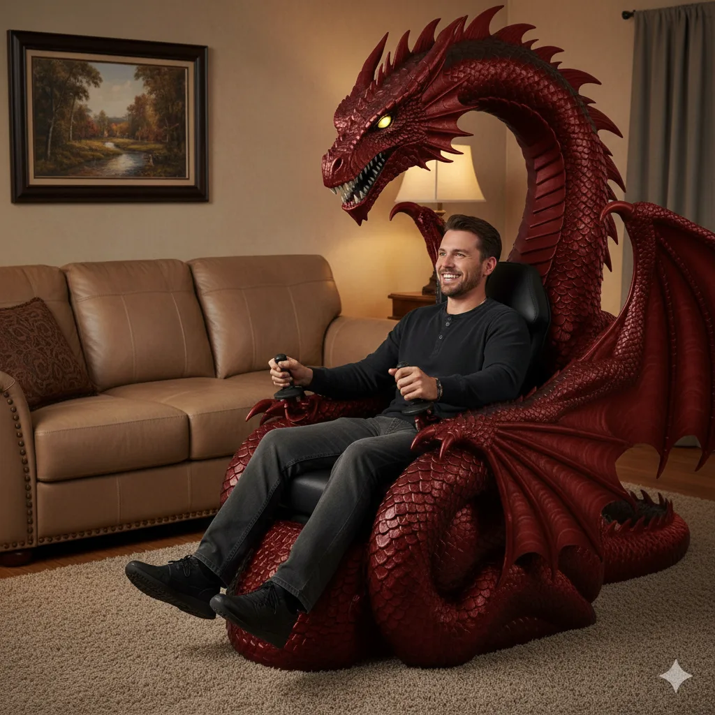 Unleashing Comfort and Fantasy with Motorized Dragon Recliners - A Regal Addition to Your Living Space