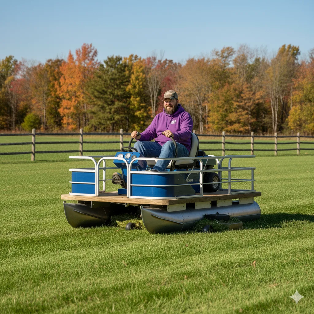 Comparing Models of Pontoon Boat Riding Lawn Mowers - Which One Fits Your Needs?