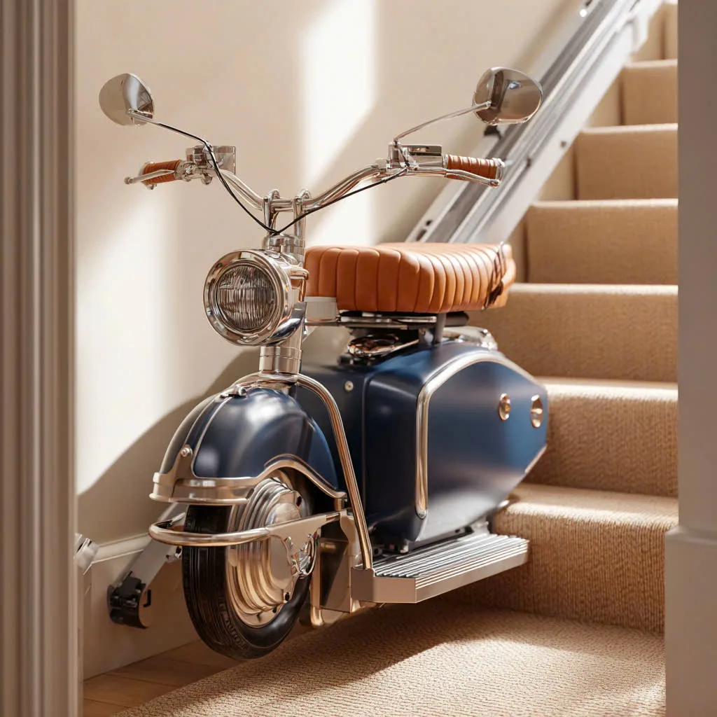 Exploring the Charm and Functionality of the Vintage Scooter Stair Lift - A Retro Solution for Modern Mobility