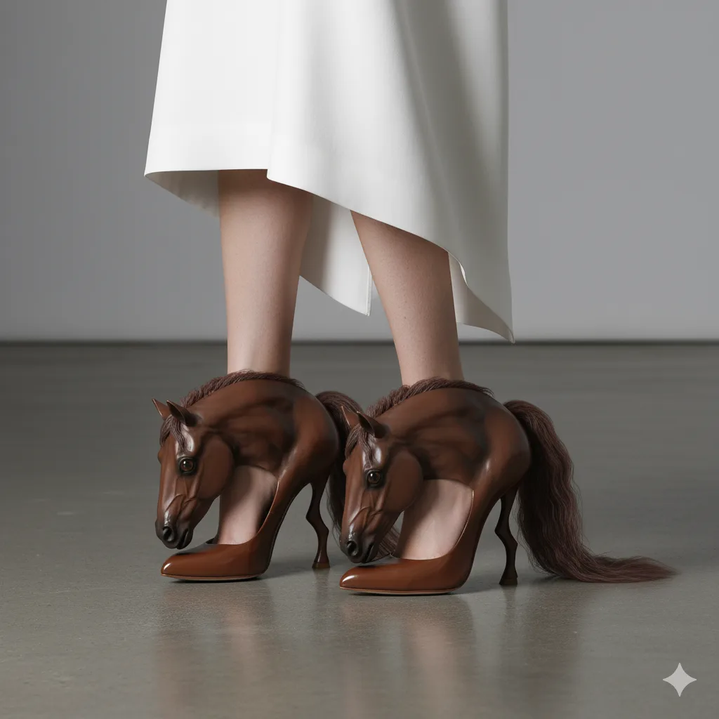 The Artistic Expression of Horse Shaped High Heels