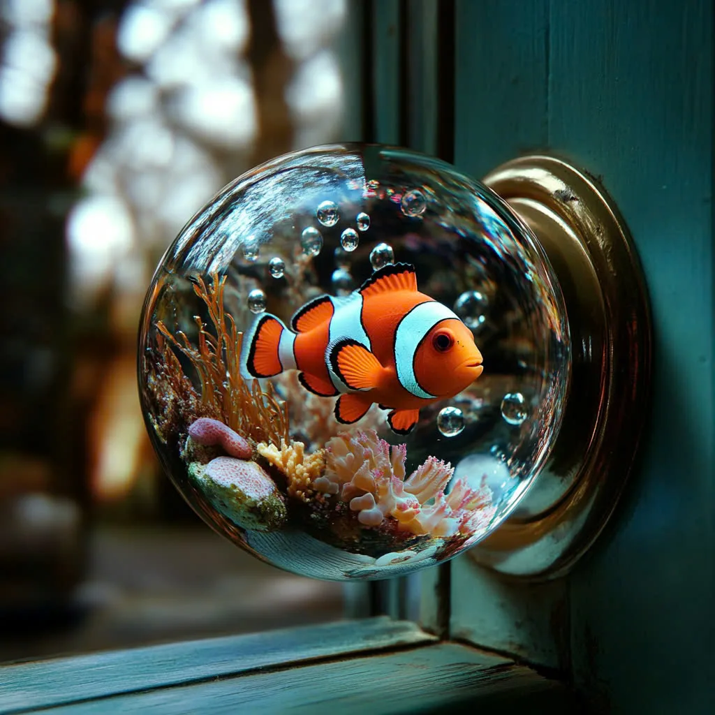 Dive into Unique Home Decor with Faux Aquarium Doorknobs - a Creative Touch for Your Spaces