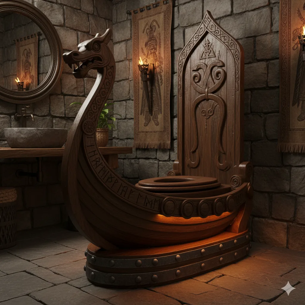 The Artistic Fusion of History and Modernity - Understanding the Viking Ship Toilet
