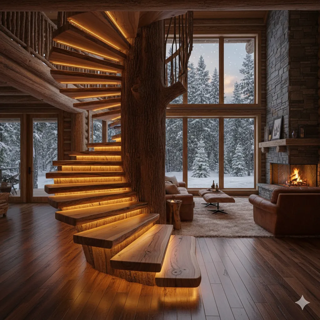 Comparing Wood Slab Staircases to Other Popular Staircase Styles