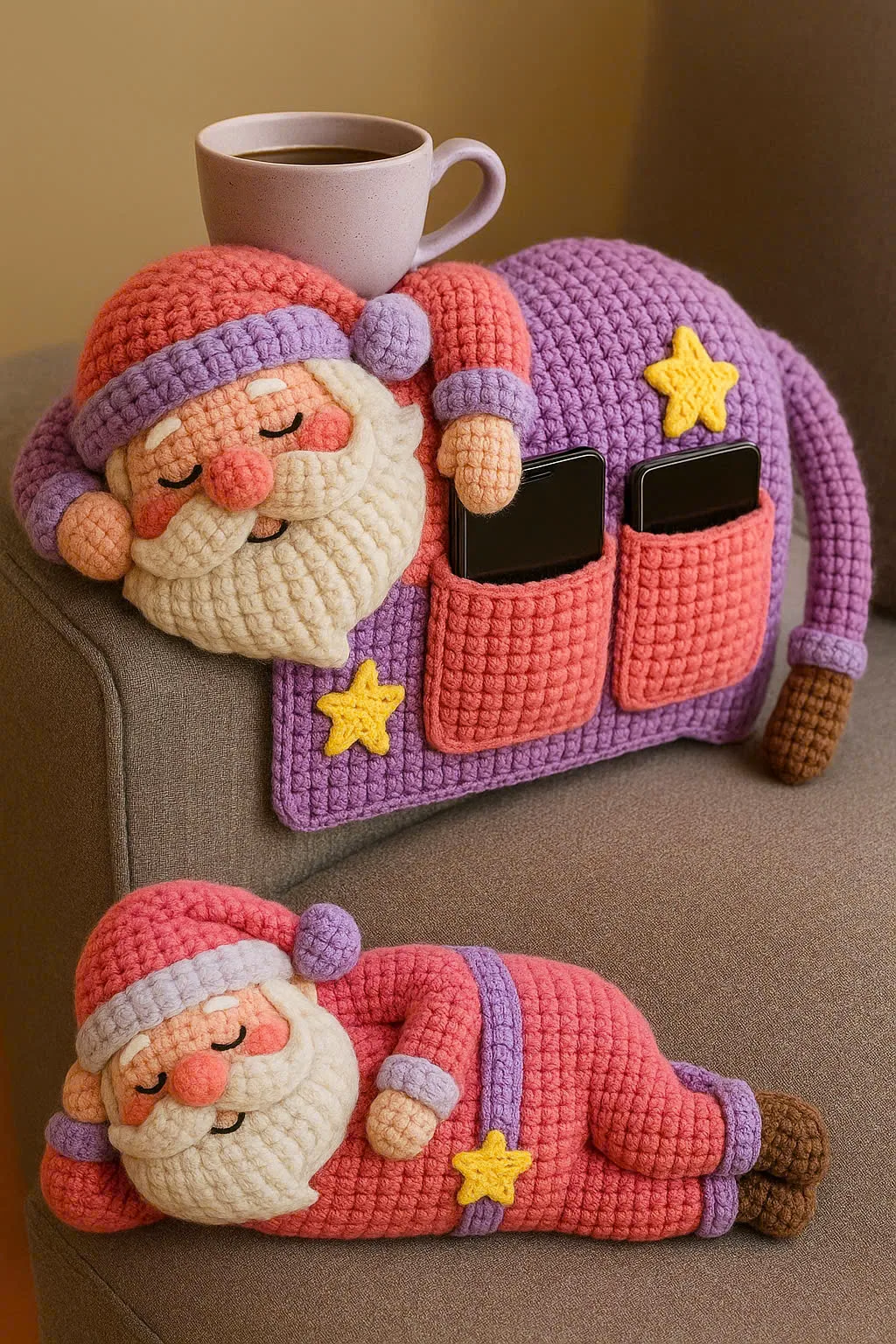 The Versatility of a Christmas Crochet Sofa Organizer