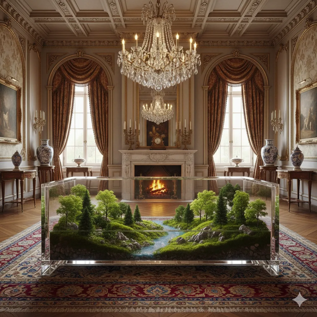 Enchanting Expressions of Nature - Discover the Allure of the Epoxy Nature Scene Sofa