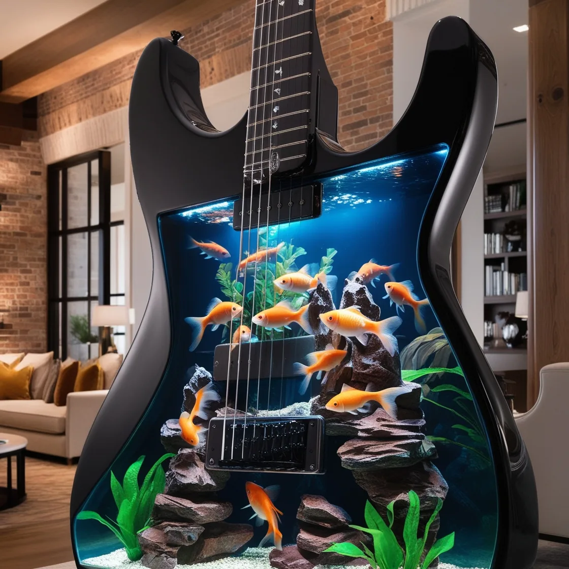 Striking Designs and Unique Charm: Exploring the World of Guitar Aquariums