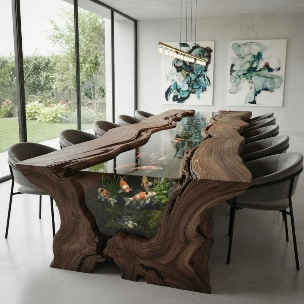 Expert Advice for Incorporating a Koi Pond Dining Table into Your Garden