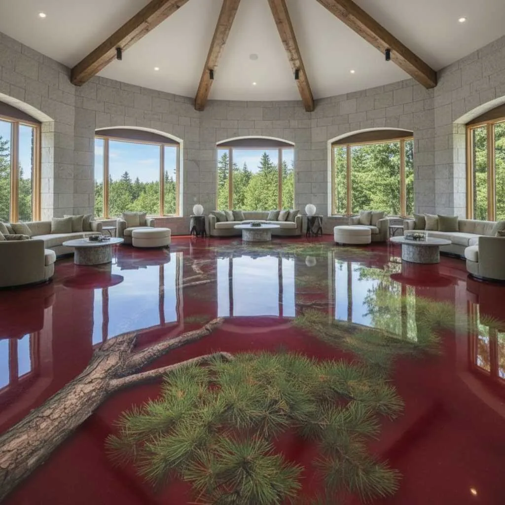 Understanding the Unique Appeal of Pine Tree Epoxy Flooring