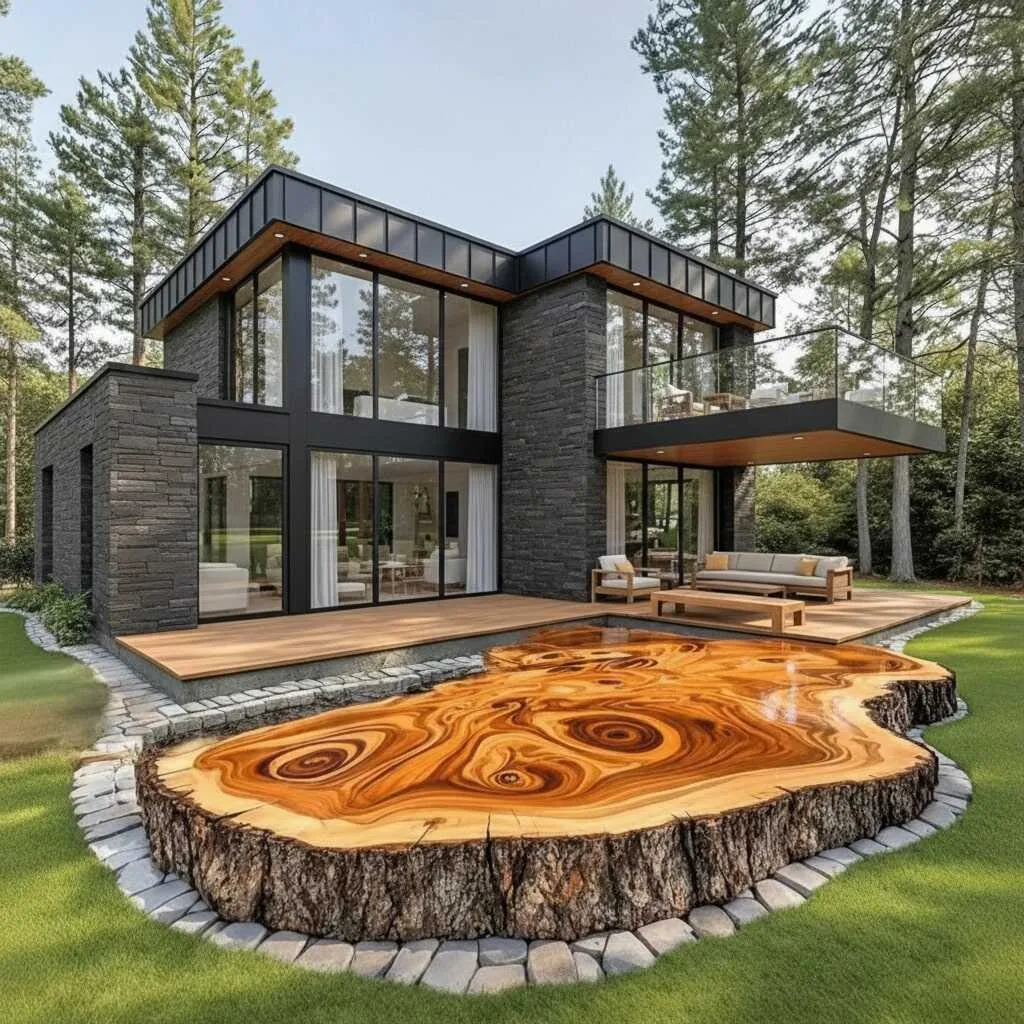 The Magic of Live Edge Wood Patios - Bringing Nature Right to Your Doorstep