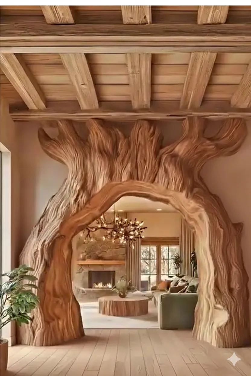The Art of Crafting Tree Trunk Doorways – From Selecting the Perfect Log to Installation