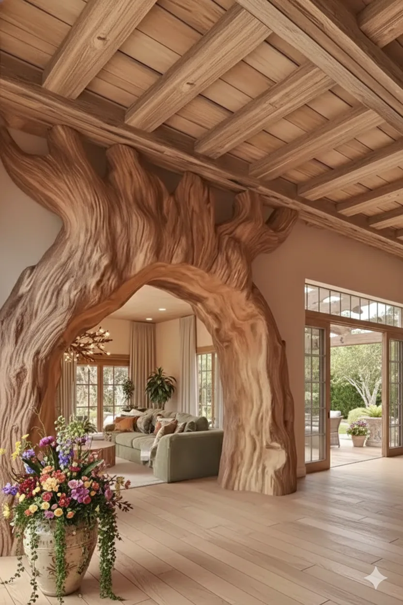 Enchanting Entranceways – Unlock Nature’s Charm with Tree Trunk Doorways