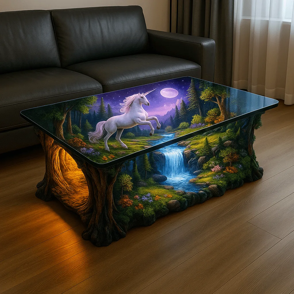 The Charm of a Unicorn Table - Transforming Spaces with Fantasy and Elegance