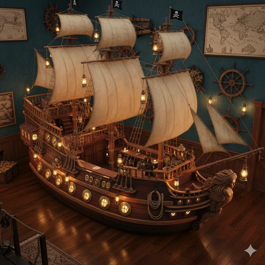 Examples of Creative Uses for Your Wooden Pirate Ship Home Bar