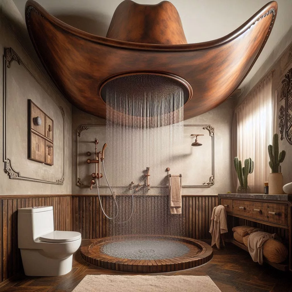 Comparisons: Wooden Cowboy Hat Shower vs Traditional Showers