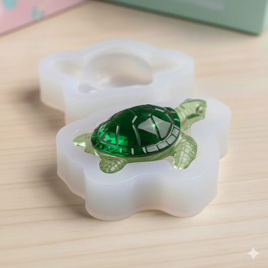 Dive into Creativity with the Crystal Sea Turtle Silicone Mold – Perfect for Unique Crafts and Gifts