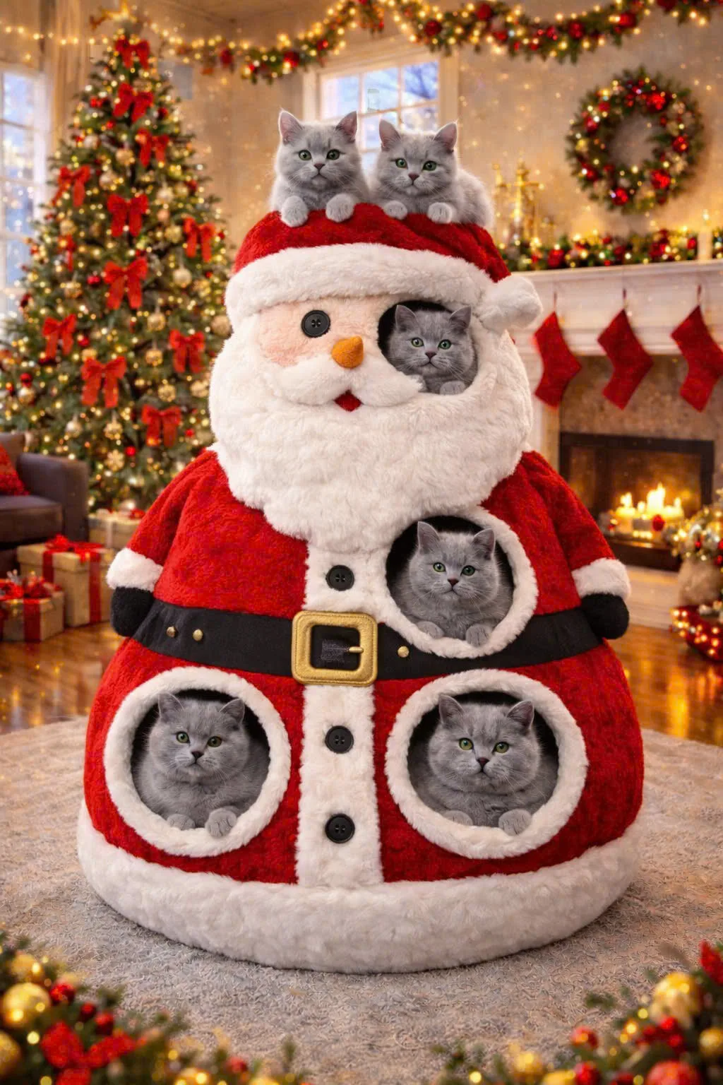 Celebrate the Holidays in Style with the Adorable Christmas Cat House - A Perfect Festive Retreat