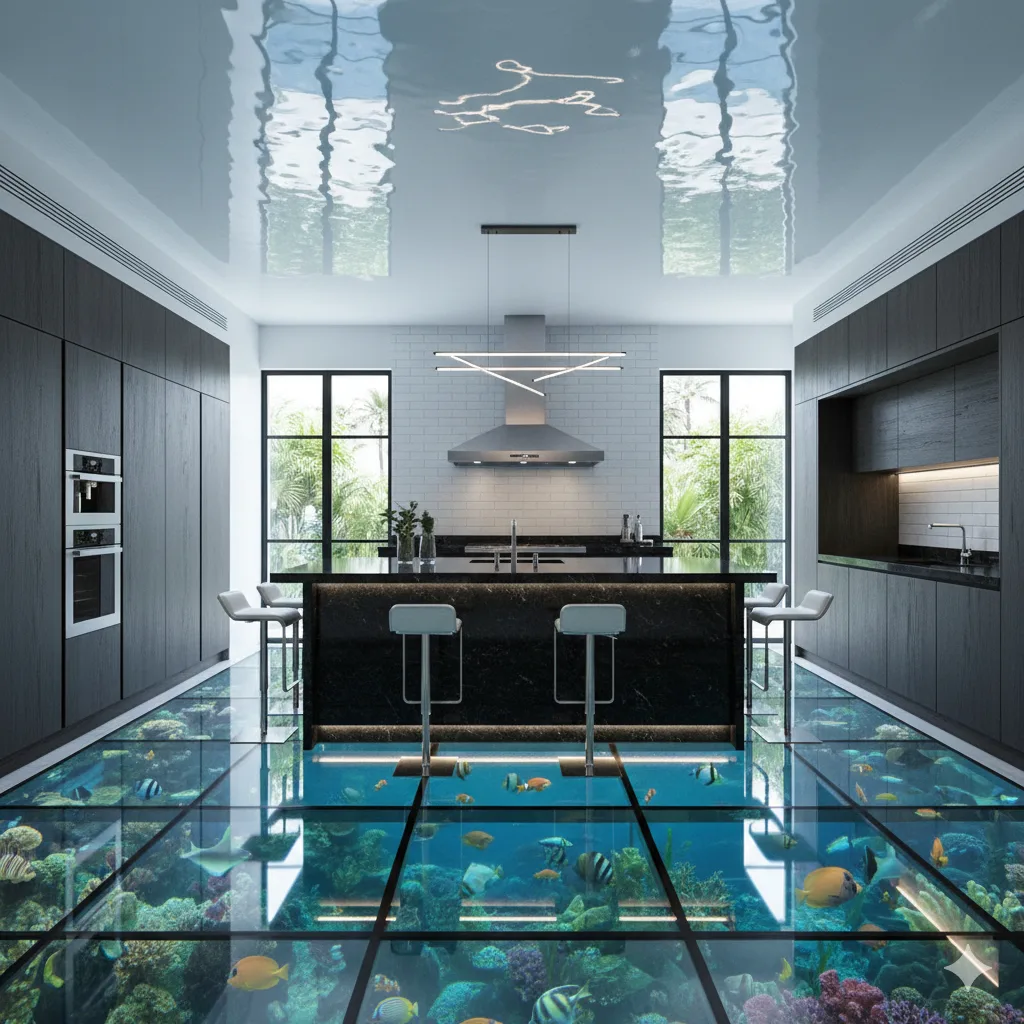 Transforming Your Culinary Space with an Aquarium Kitchen Floor – A Unique Blend of Aesthetics and Functionality