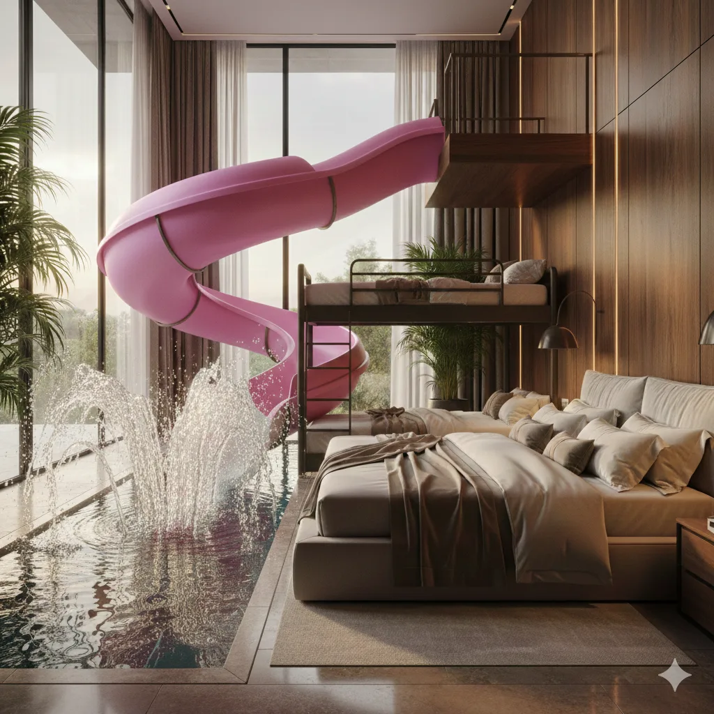 The Fundamentals of Designing a Bedroom with a Waterslide - Combining Safety and Style