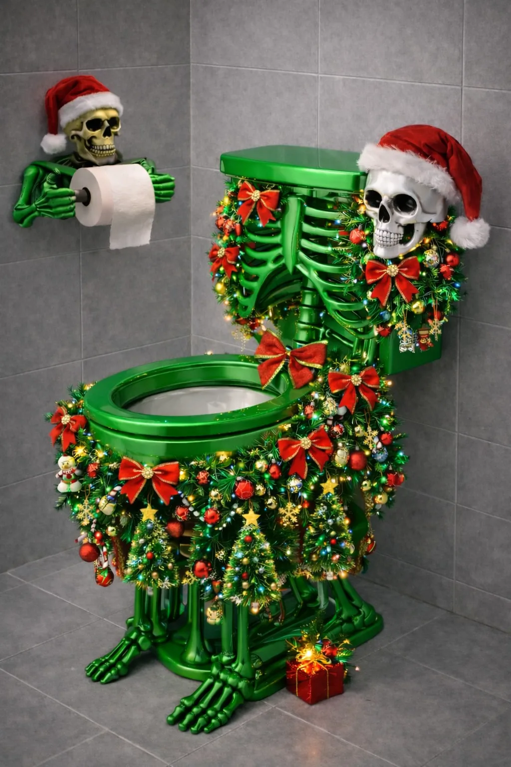 Creative Ways to Use the Christmas Skeleton Toilet in Holiday Decor