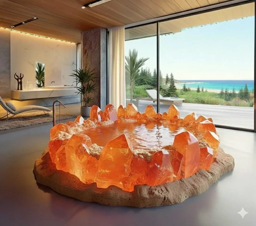 Experience Luxurious Serenity with a Crystal Bathtub - A Modern Bathroom Upgrade